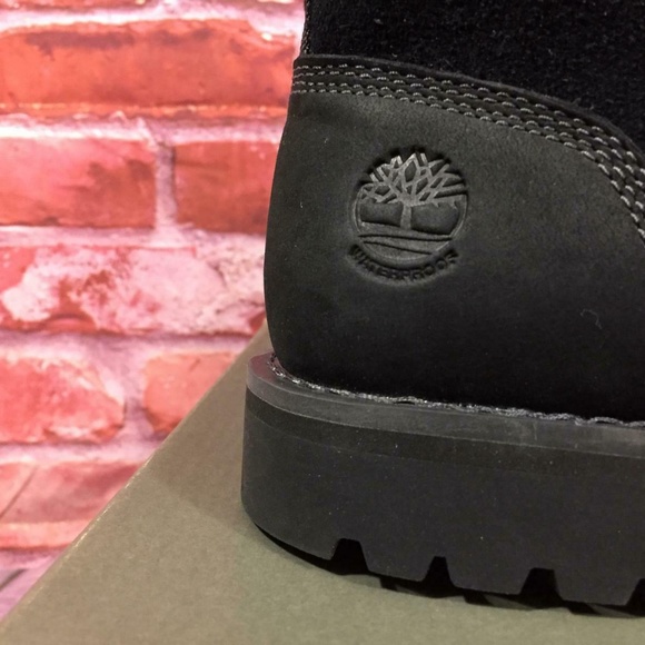 TIMBERLAND MEN'S LARCHMONT 6-IN BOOTS BLACK SUEDE - Picture 5 of 7